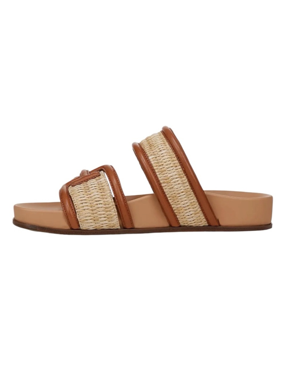 NWOB Sam Edelman Rowan Sandal In Dark Natural / Spiced RU - Picture 2 of 10